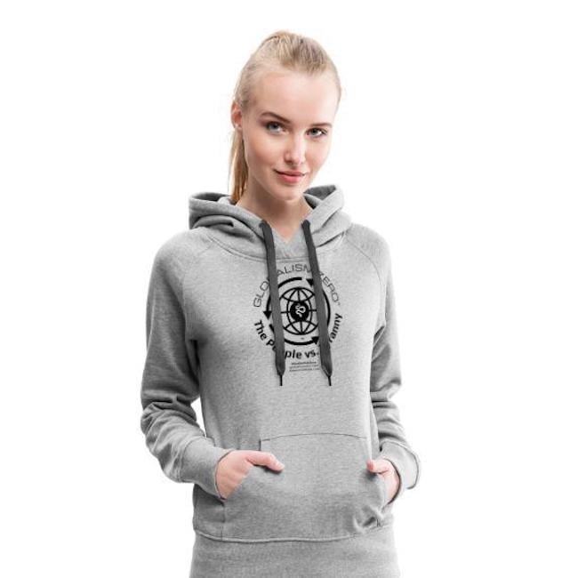 Globalism Zero™ Black Logo Women's Premium Hoodie