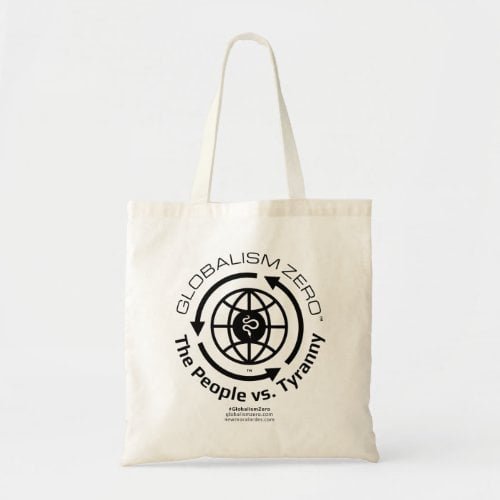 Globalism Zero™ Black Circle Logo Tote Bag