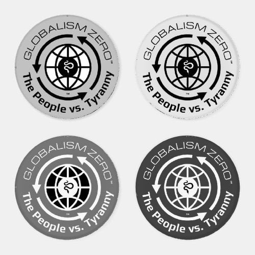 Globalism Zero™ Circle Logo Coaster Set